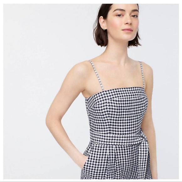 J.crew linen gingham jumpsuit - Picture 4 of 9